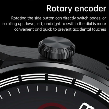 1.6 Inch Waterproof Smart Watch With Bluetooth Call & Nfc - Black