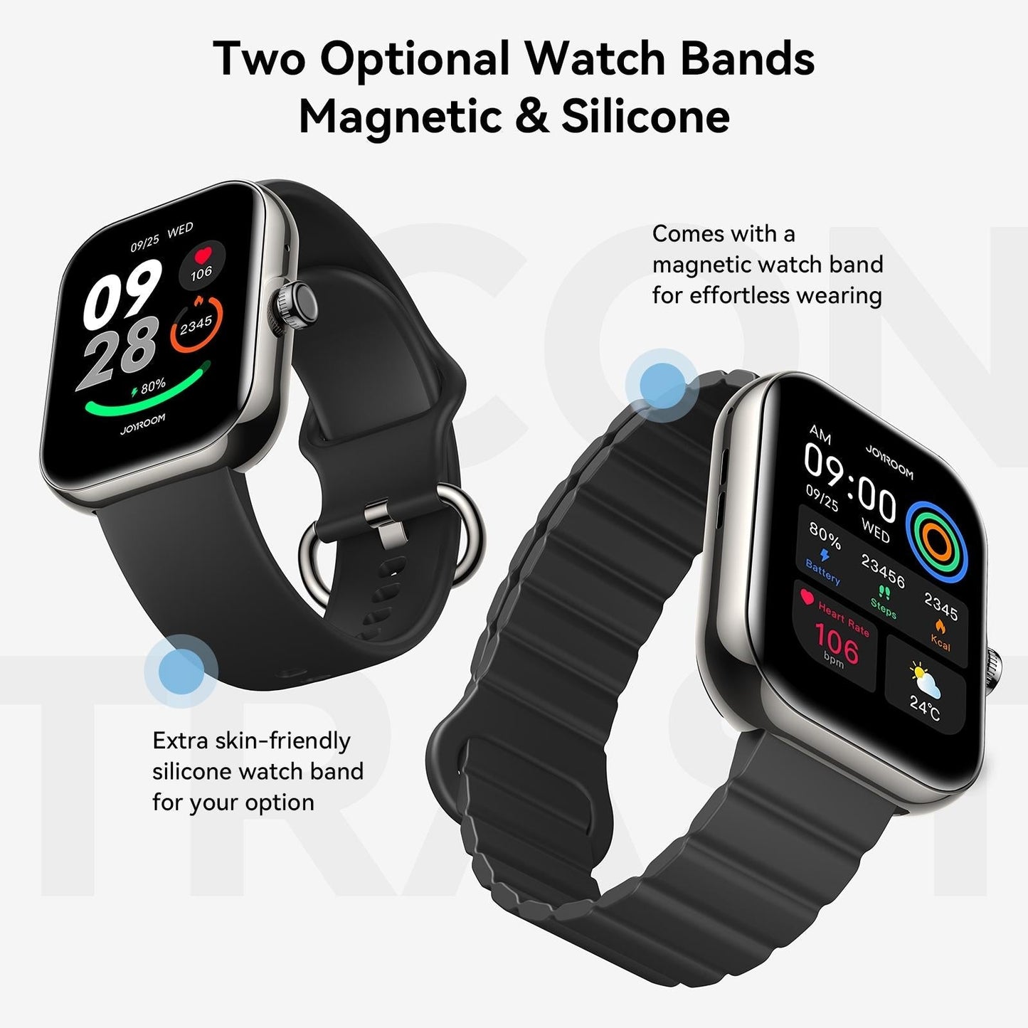 1.96 Screen Inch Smart Watch With Bt Call & Heart Rate - Rose Gold