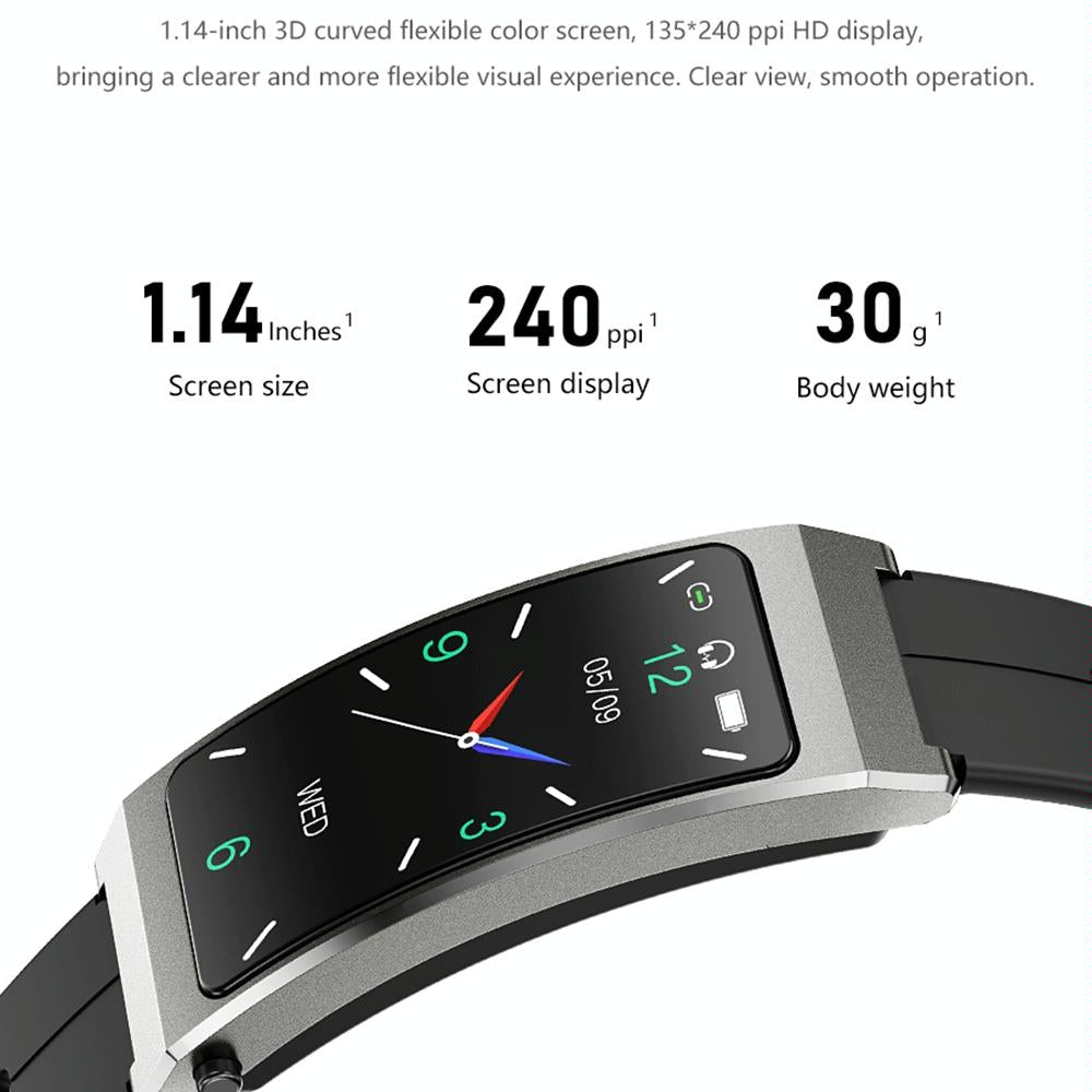 Sleep Oxygen Monitoring Smart Bracelet - Black