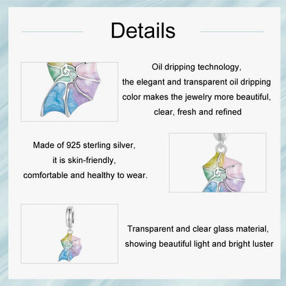 925 Sterling Silver Neon Conch Bracelet