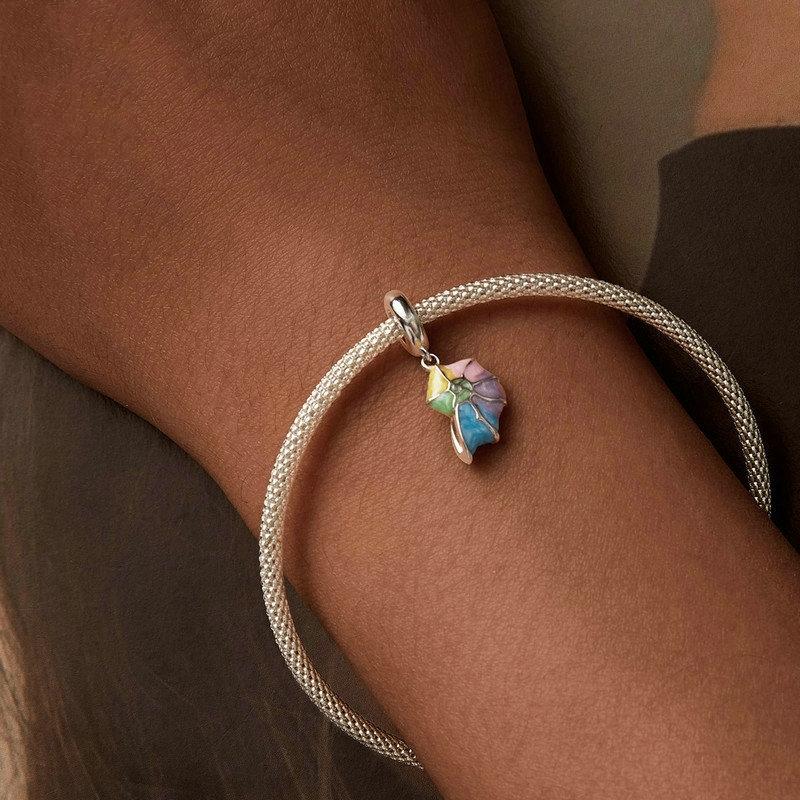 925 Sterling Silver Neon Conch Bracelet