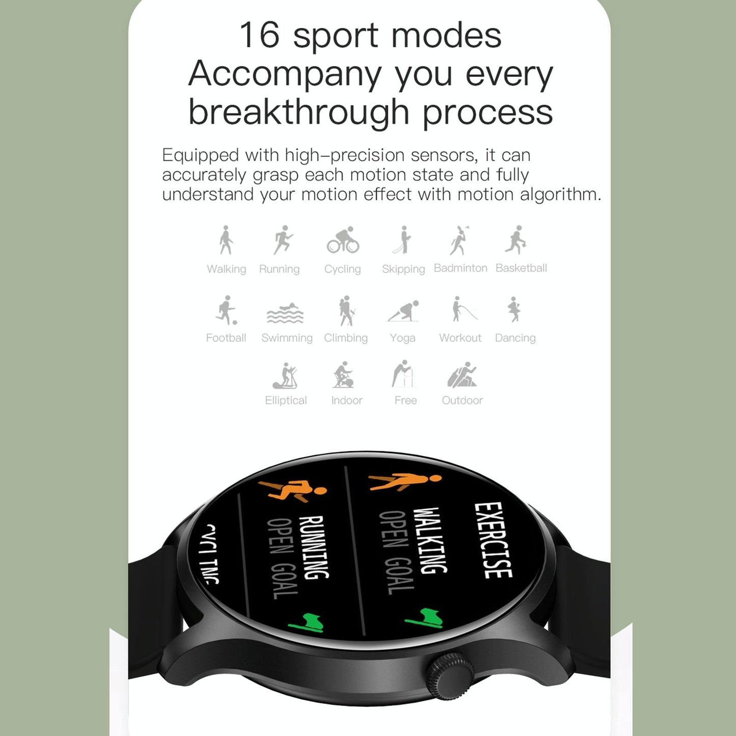 Smart Wristband With Sleep And Heart Monitoring - White