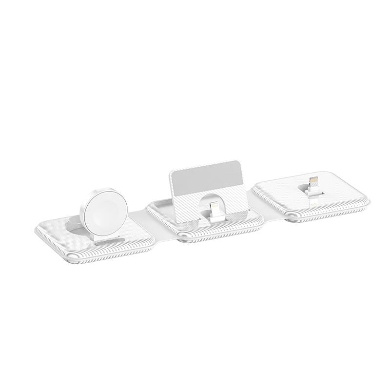 3 In 1 Wireless Charger For Apple Watch Phone & Headset - Black