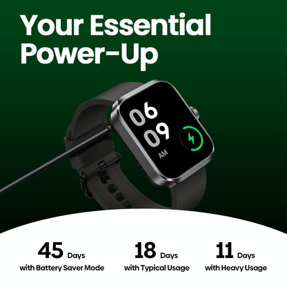 Stylish 1.78 Inch Gps Smart Watch With Bluetooth Calling Heart Rate & Blood Oxygen - Black