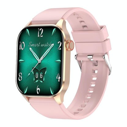 Waterproof Smart Watch With Bluetooth And Blood Oxygen Monitoring - Ip68 - Pink