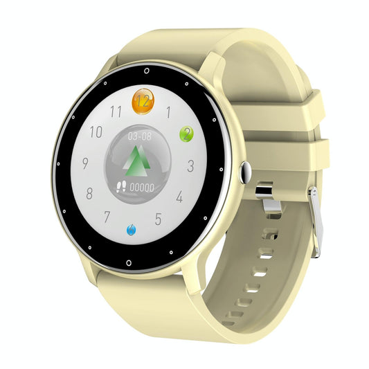1.28 Inch Touch Screen Ip67 Waterproof Smart Watch Support Blood Pressure Monitoring / Sleep Monitoring / Heart Rate Monitoring - Black