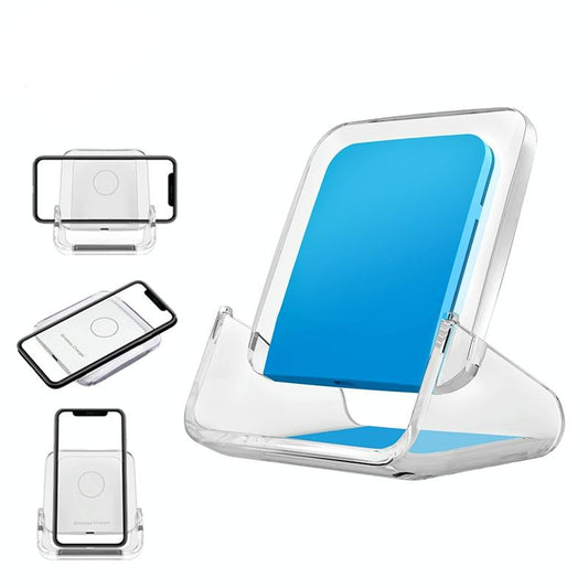 10W 3 In 1 Vertical Wireless Charger - Black