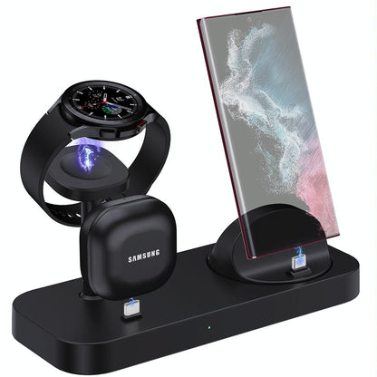 4 In 1 Type C Charging Stand For Samsung Watch And Galaxy Buds - White