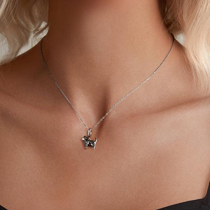 925 Sterling Silver Gold Plated Border Collie Bracelet