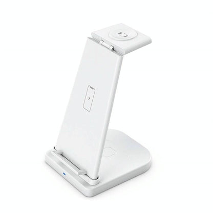 3 In 1 Portable Wireless Charger Detachable - White