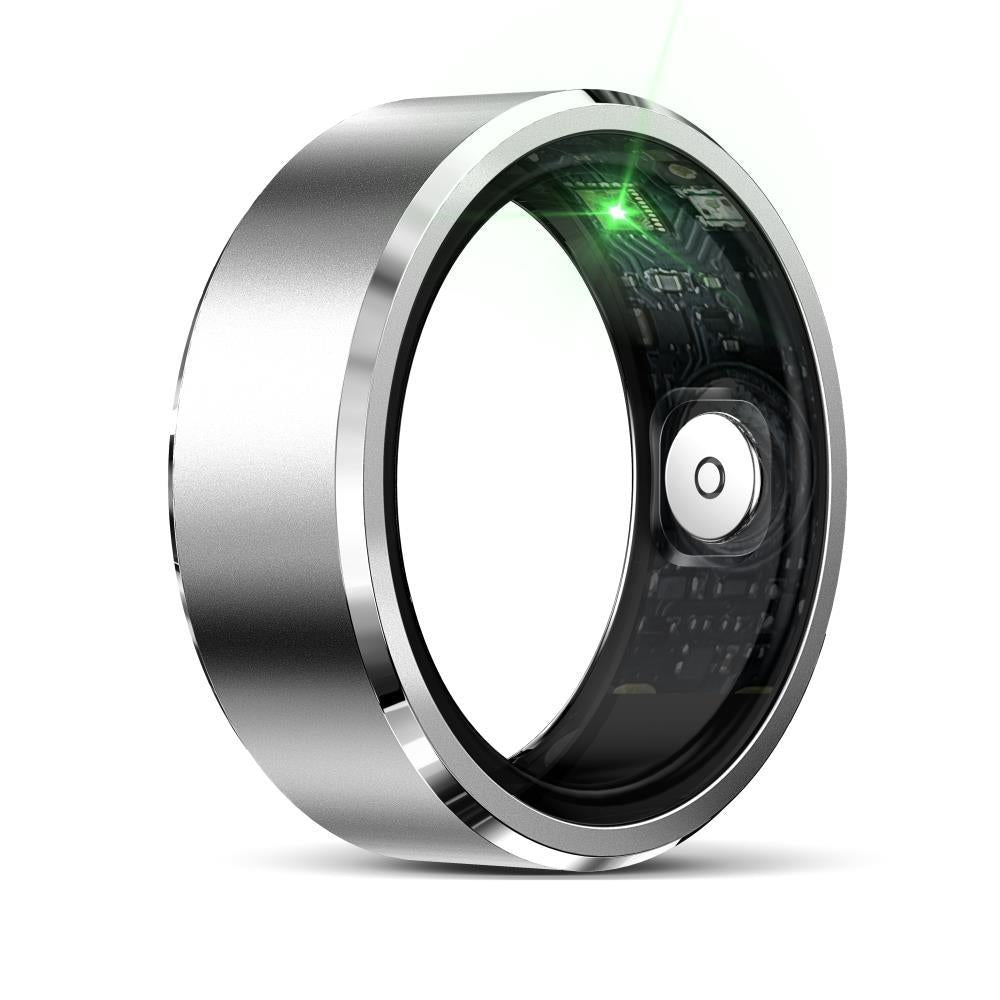 Smart Ring For Health Monitoring & Multiple Sports Modes - R5 Size 8 - Silver