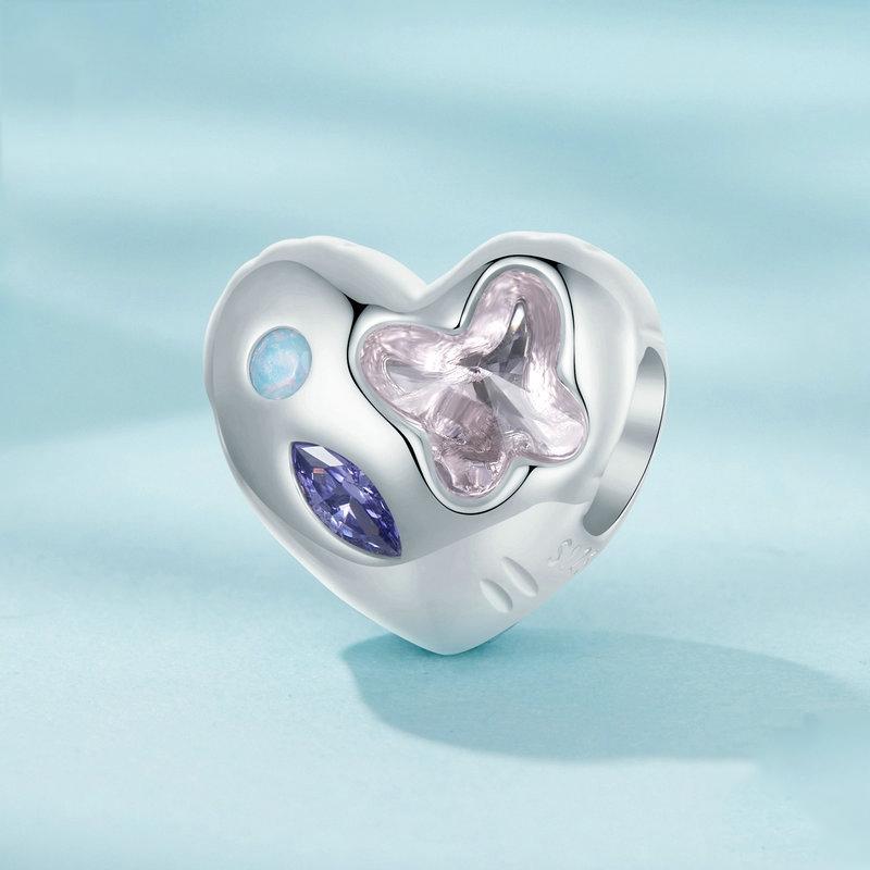 925 Sterling Silver Love Opal Diy Bracelet With Beads