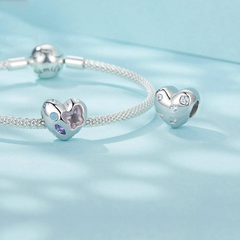 925 Sterling Silver Love Opal Diy Bracelet With Beads