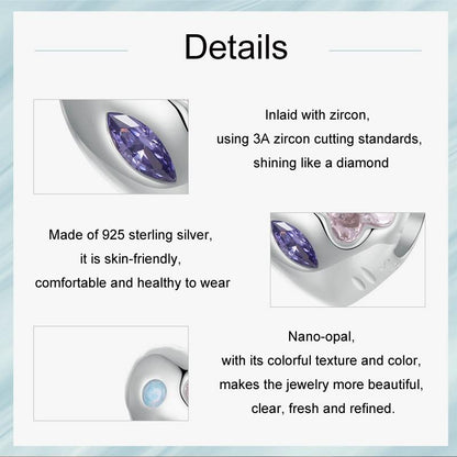 925 Sterling Silver Love Opal Diy Bracelet With Beads