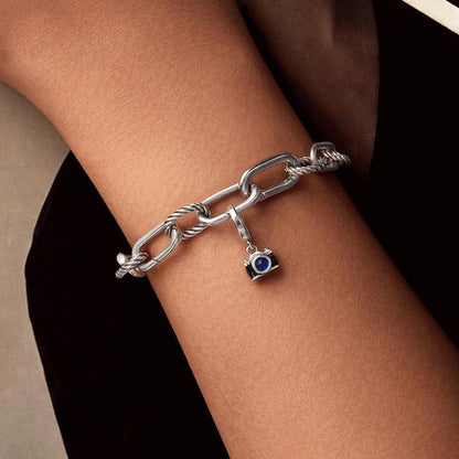 925 Sterling Silver Openable Camera Bead Bracelet
