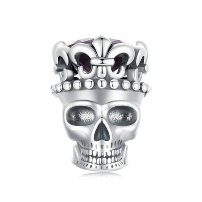 925 Sterling Silver Halloween Skull Beads