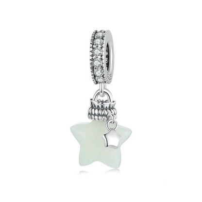 925 Sterling Silver Luminous Star Wishing Bottle Pendant