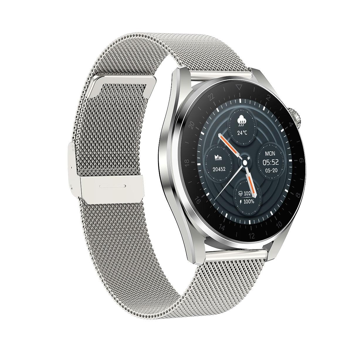 Waterproof Steel Smartwatch With Colour Screen - Ip68 - Black