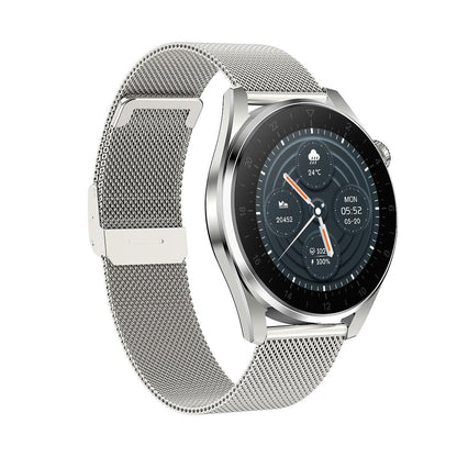 Waterproof Steel Smartwatch With Colour Screen - Ip68 - Black