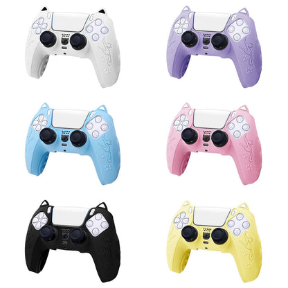Silicone Cat Ear Gamepad Cover for Sony Ps5 - Black