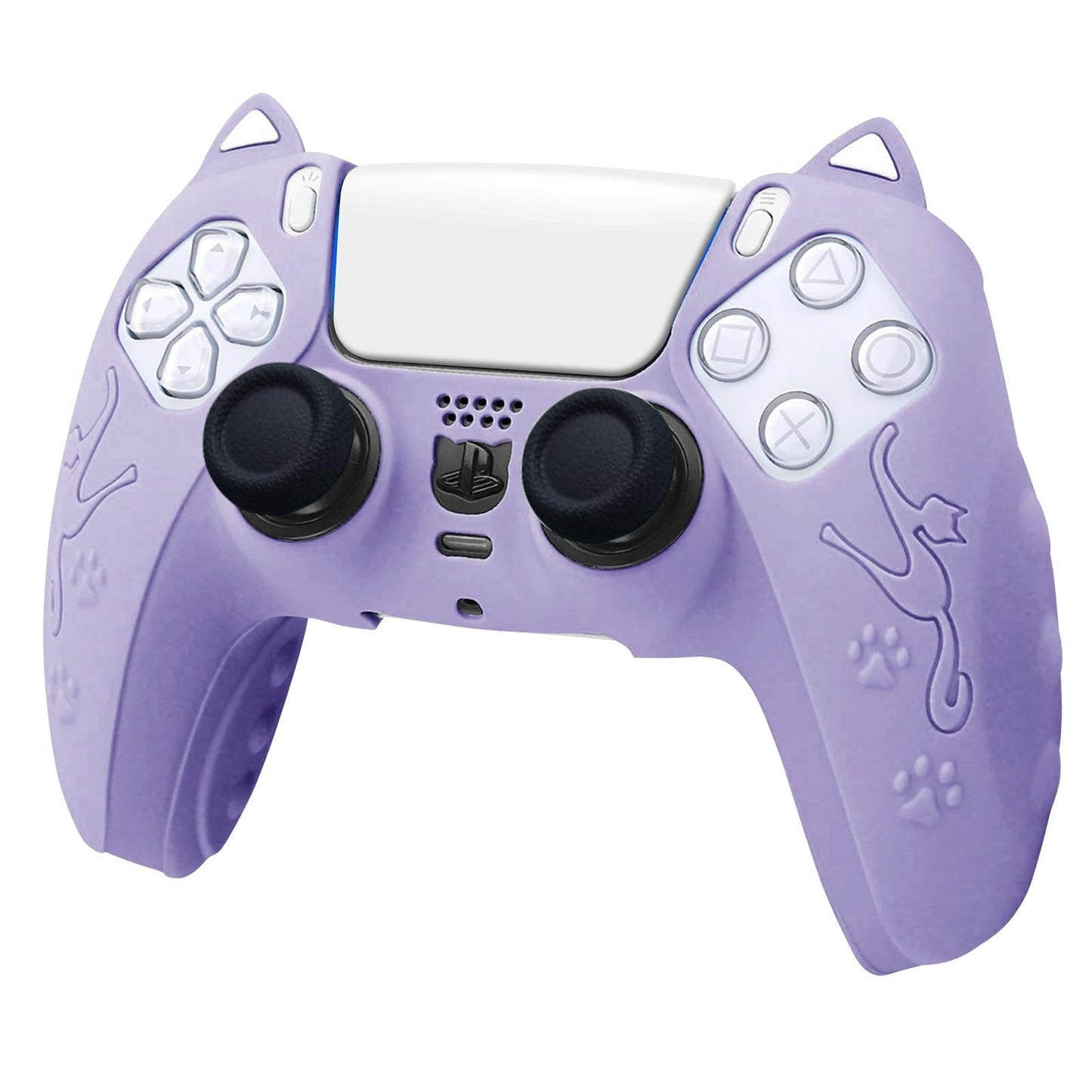 Silicone Cat Ear Gamepad Cover for Sony Ps5 - Black