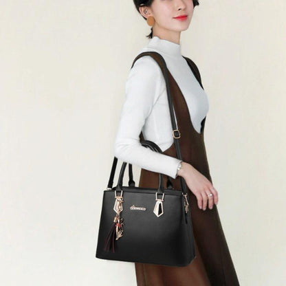 Women 2-in-1 Casual Messenger Bag - Large Capacity - Red Wine