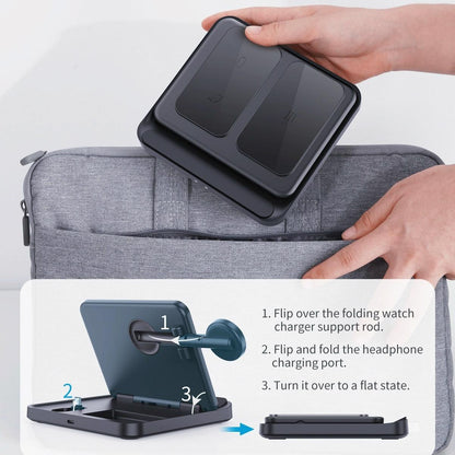 3 In 1 Wireless Charger For Samsung Galaxy Z Fold Black