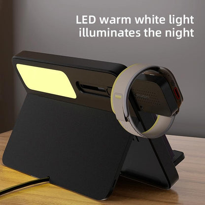 15W Magnetic Wireless Charger With Night Light - Black