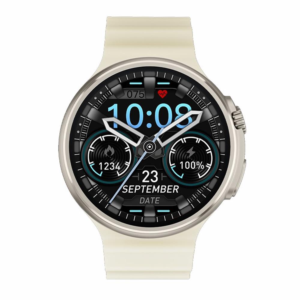 1.6 Inch Tft Round Screen Smart Watch Supports Voice Calls / Blood Oxygen Monitoring - Orange