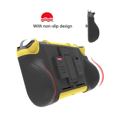 Protective Shell for Switch Lite with Game Card Box and Grip - Black And Green