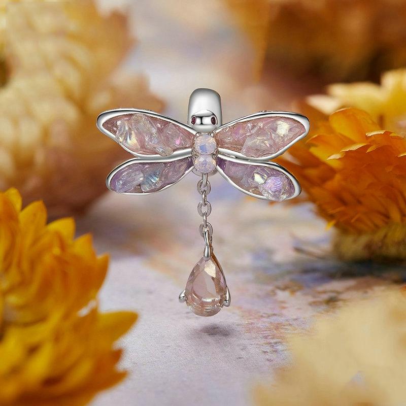 925 Sterling Silver Dragonfly Tassel Beads