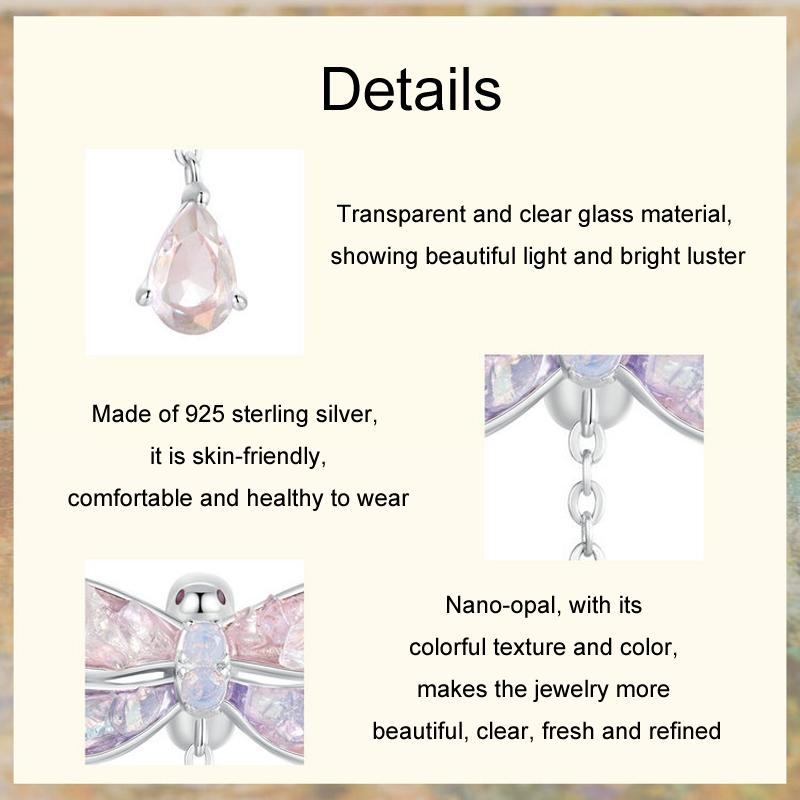 925 Sterling Silver Dragonfly Tassel Beads