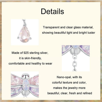 925 Sterling Silver Dragonfly Tassel Beads