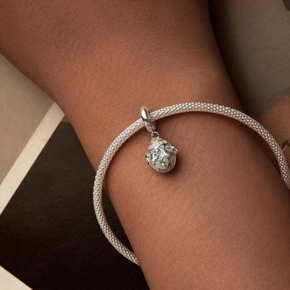 925 Sterling Silver Easter Egg Diy Pendant