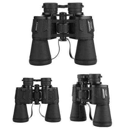 High Power Outdoor Binoculars for Low Light Night Vision - 20x50 - Black