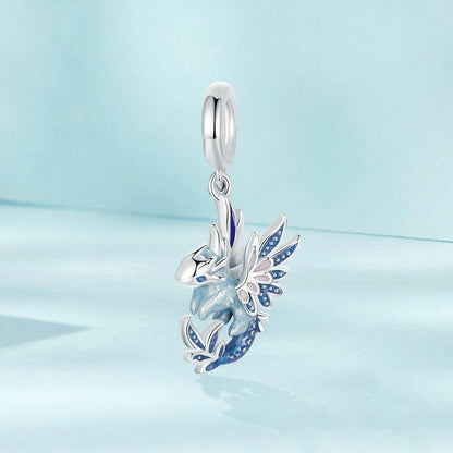 925 Sterling Silver Dragon Pendant Beads