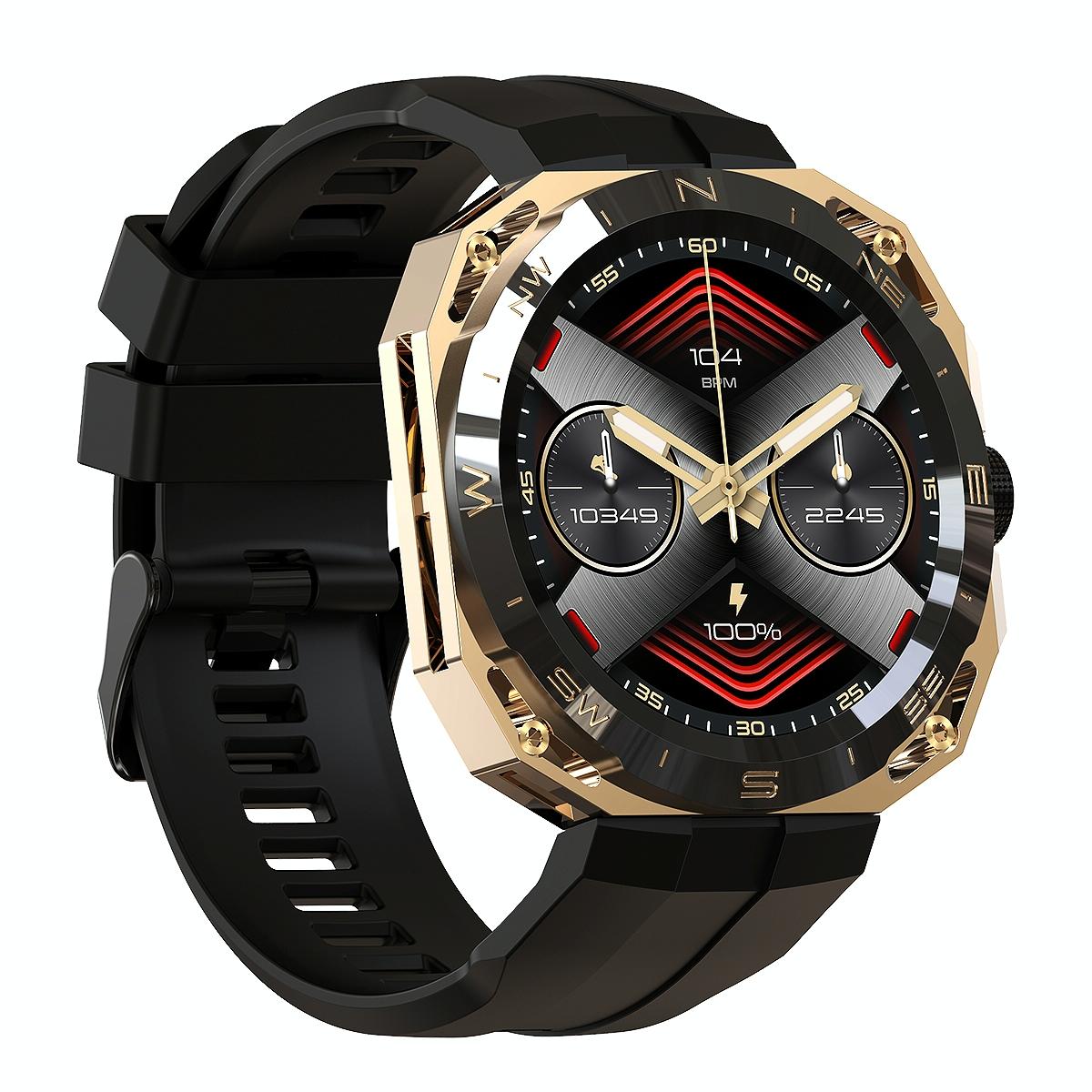 Smart Watch With Heart And Blood Monitoring Colour Screen - Black