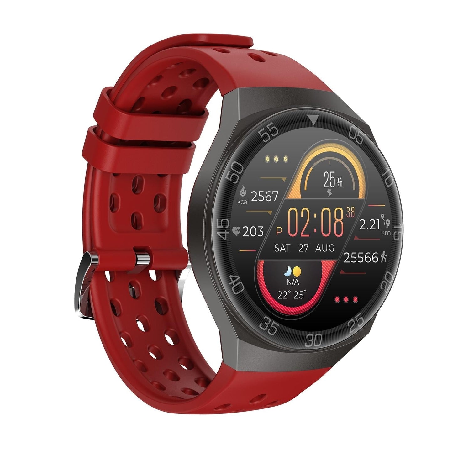 1.28 Inch Ips Screen Bluetooth 5.0 Ip67 Waterproof Smart Watch Support Sleep Monitor / Multi-Sports Mode / Heart Rate Monitor / Blood Pressure Monitoring - Green