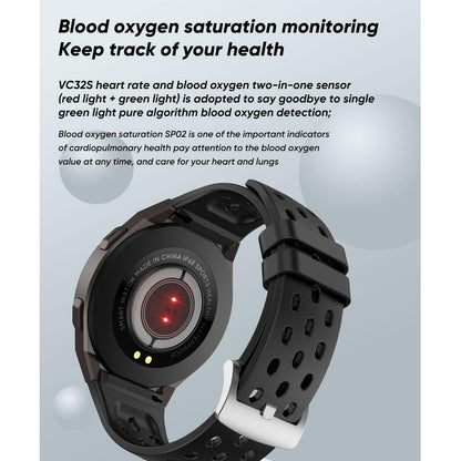1.28 Inch Ips Screen Bluetooth 5.0 Ip67 Waterproof Smart Watch Support Sleep Monitor / Multi-Sports Mode / Heart Rate Monitor / Blood Pressure Monitoring - Green