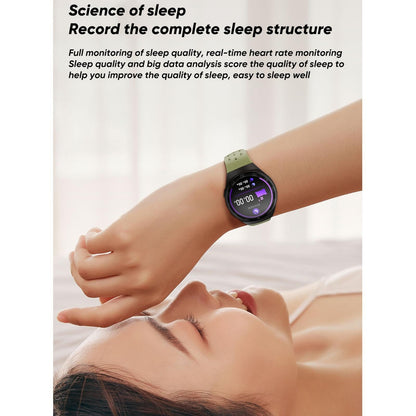1.28 Inch Ips Screen Bluetooth 5.0 Ip67 Waterproof Smart Watch Support Sleep Monitor / Multi-Sports Mode / Heart Rate Monitor / Blood Pressure Monitoring - Green