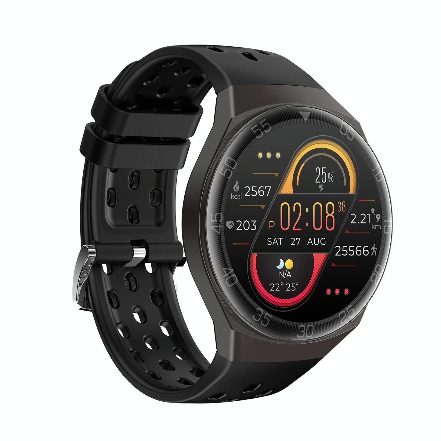 1.28 Inch Ips Screen Bluetooth 5.0 Ip67 Waterproof Smart Watch Support Sleep Monitor / Multi-Sports Mode / Heart Rate Monitor / Blood Pressure Monitoring - Green