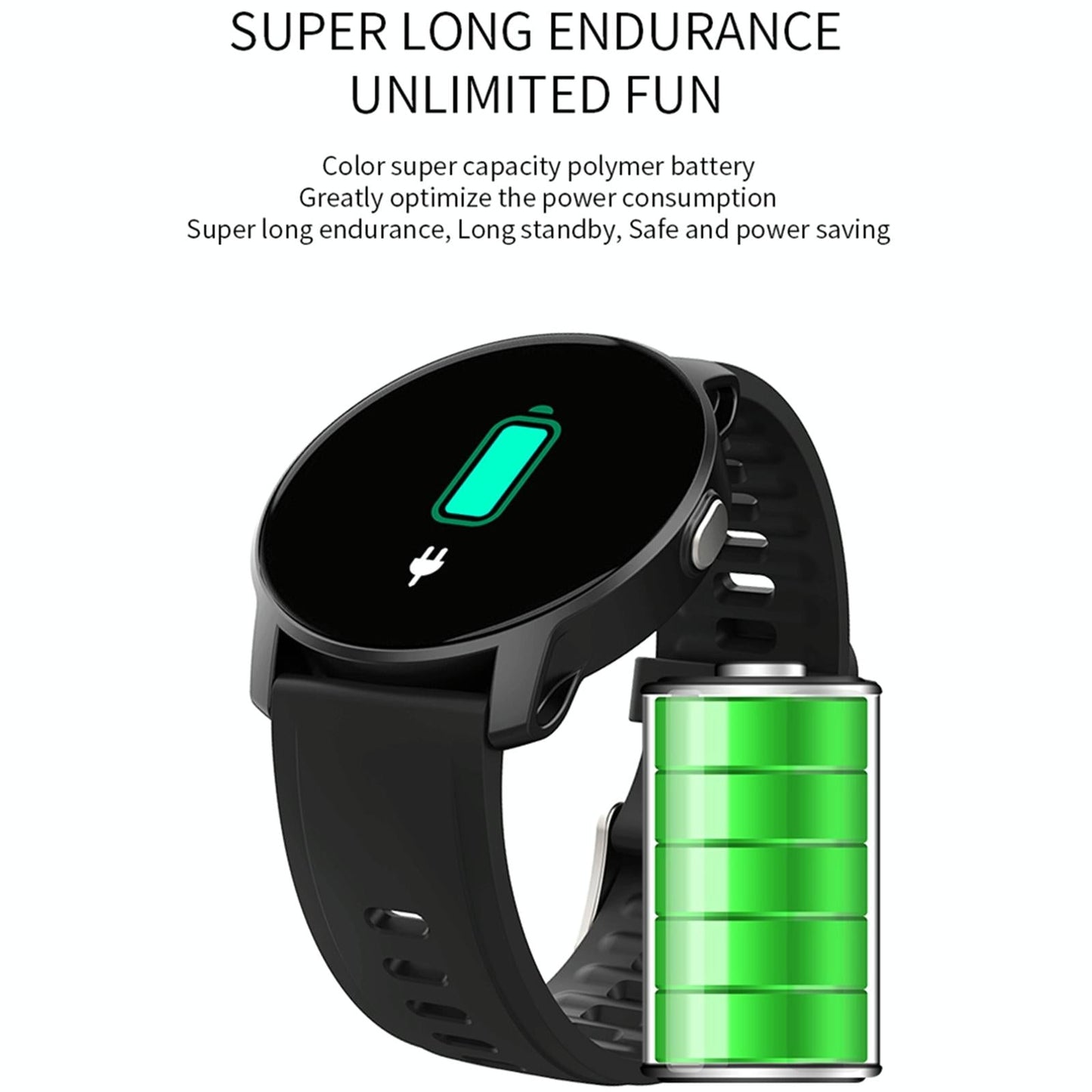 Smart Bracelet With Heart Rate Pedometer And Sleep Monitor - Blue