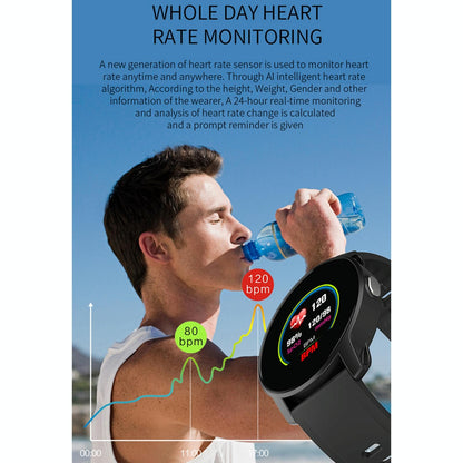 Smart Bracelet With Heart Rate Pedometer And Sleep Monitor - Blue