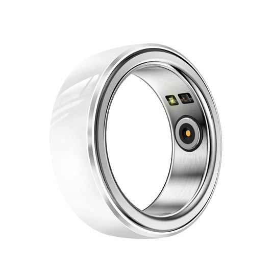 Smart Ring With Heart Rate Blood Oxygen Sleep & Sports Modes - R8 Size 18 - Black