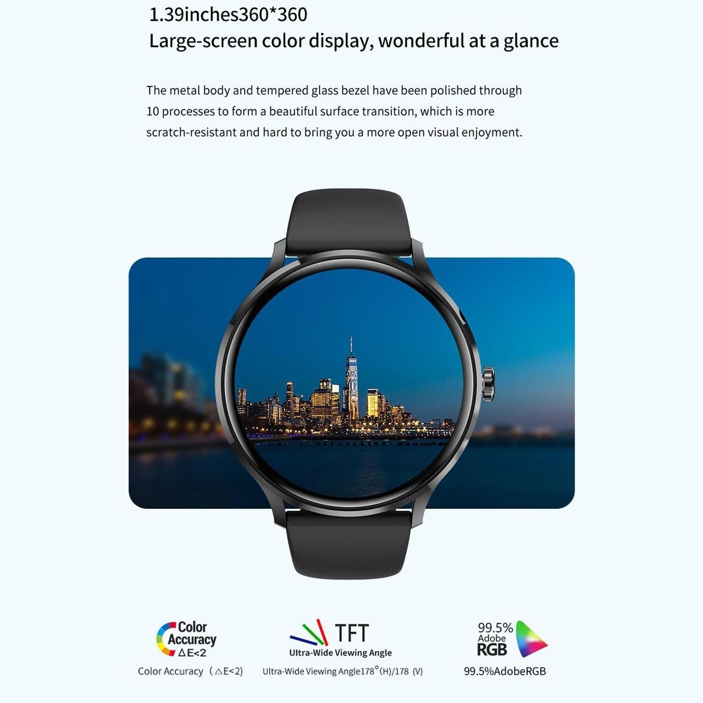 1.39 Inch Bt5.2 Smart Sport Watch Support Bluetooth Call / Sleep / Blood Oxygen / Temperature / Heart Rate / Blood Pressure Health Monitor - Orange