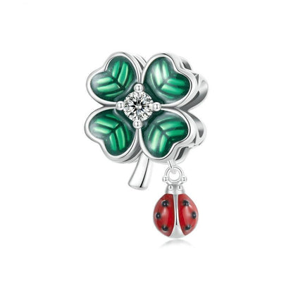 925 Sterling Silver Lucky Ladybug Diy Beads