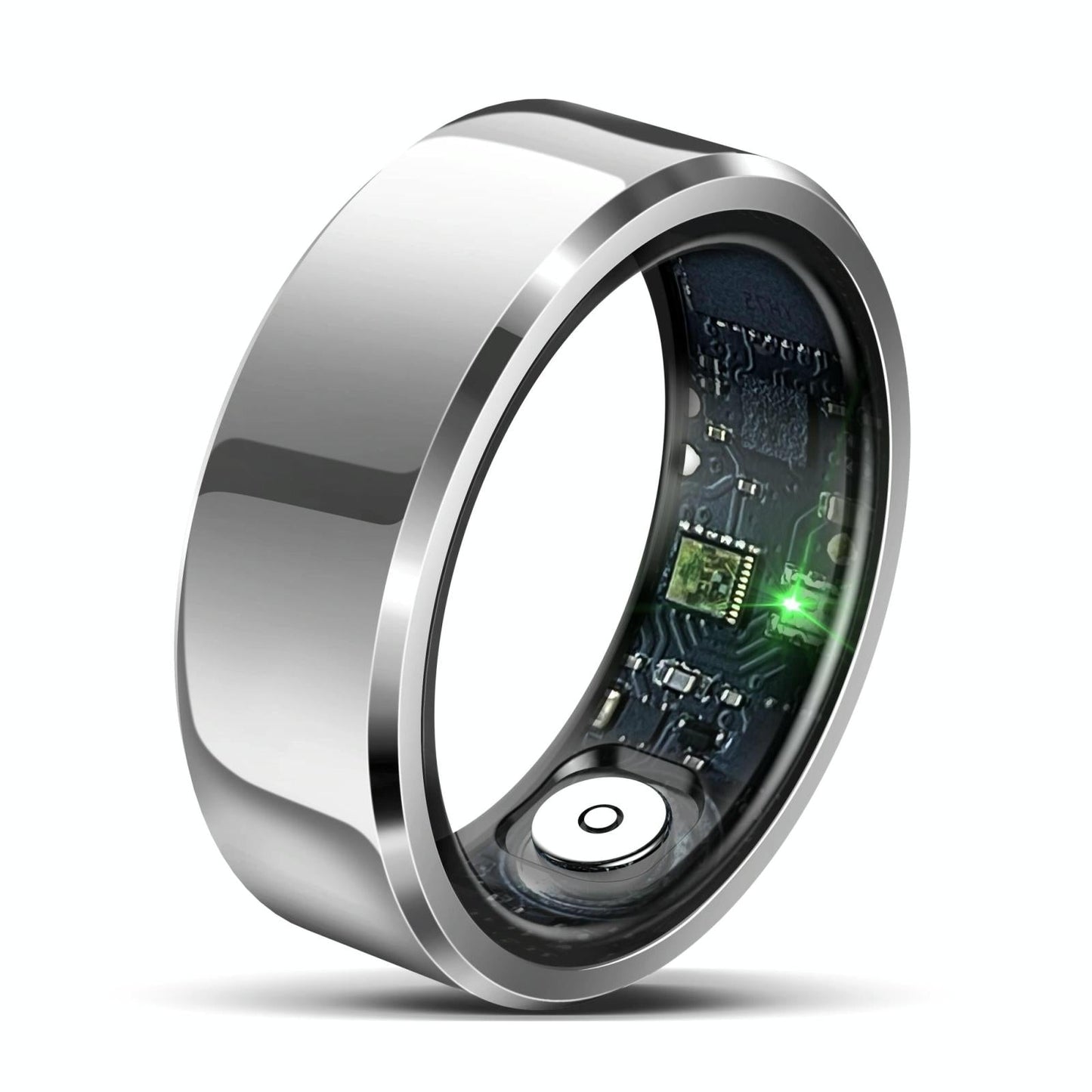 Smart Ring With Heart Rate Blood Oxygen And Sleep Monitoring - Size 9 - Black