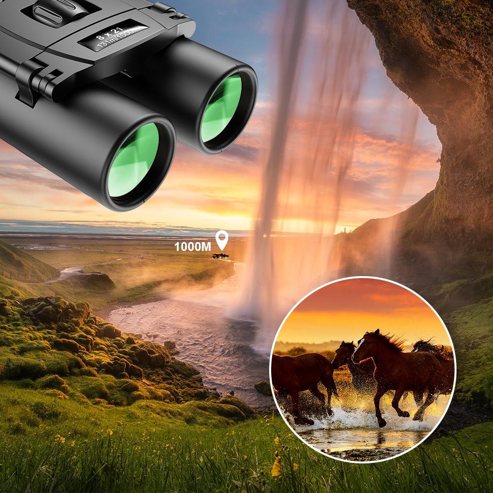 Portable 8x21 Zoom Binoculars for Long Distance Viewing