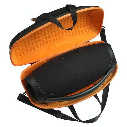 Jbl Boombox 3 Portable Storage Case with Charger Bag - Eva Material - Black + Orange