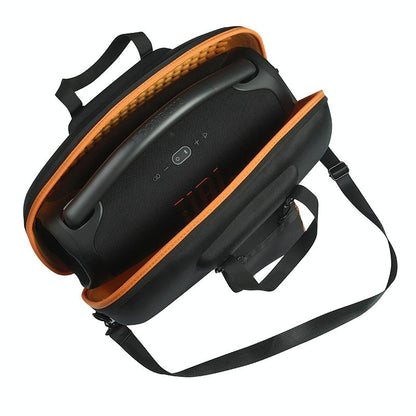 Jbl Boombox 3 Portable Storage Case with Charger Bag - Eva Material - Black + Orange